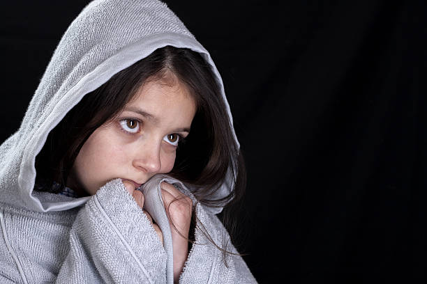 istock Girl in bath robe 530852595