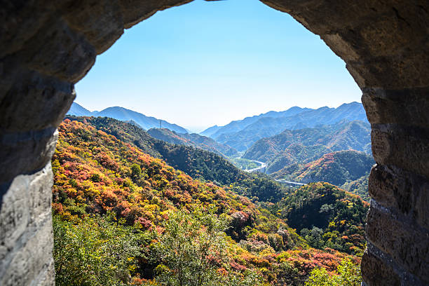 Great Wall at Badaling. Located in Beijing, China.