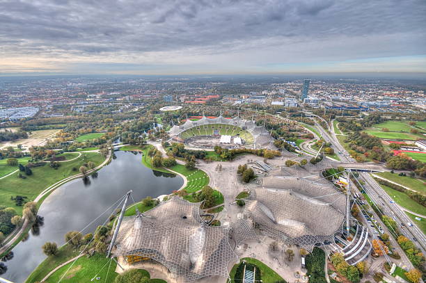 istock Munich Olympiapark from the TV tover 530855347
