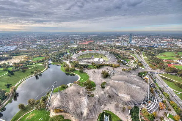 Photo of Munich Olympiapark from the TV tover