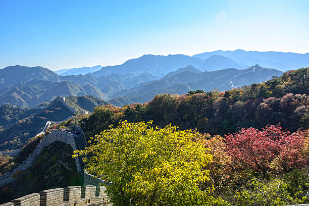 Landscape of Badaling Great Wall. Located in Beijing, China.