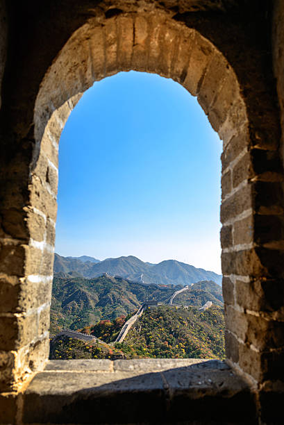 Great Wall at Badaling. Located in Beijing, China.