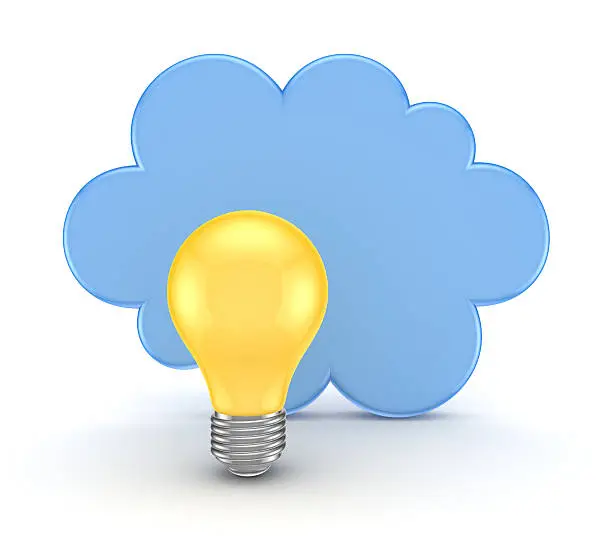 Photo of Cloud computing concept.