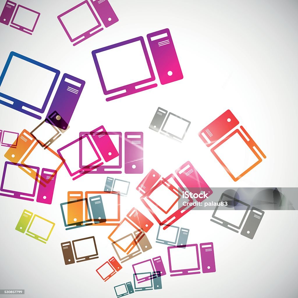 Computer Abstract Cartoon Image Abstract Background Computer Stock Illustration - Download Image Now ...
