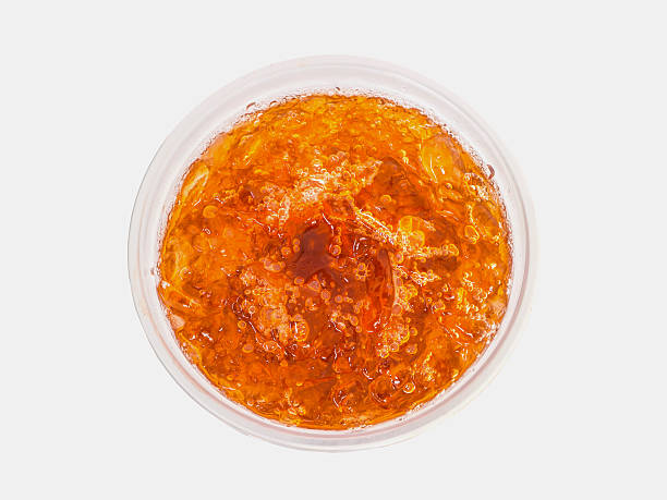istock Close up ice tea in plastic disposable cup 530861169