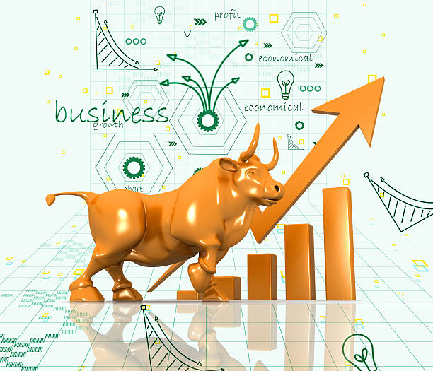 istock Economical Stock market graph 530861583