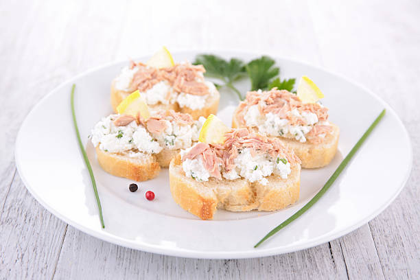 istock bread with tuna and cheese spread 530862711