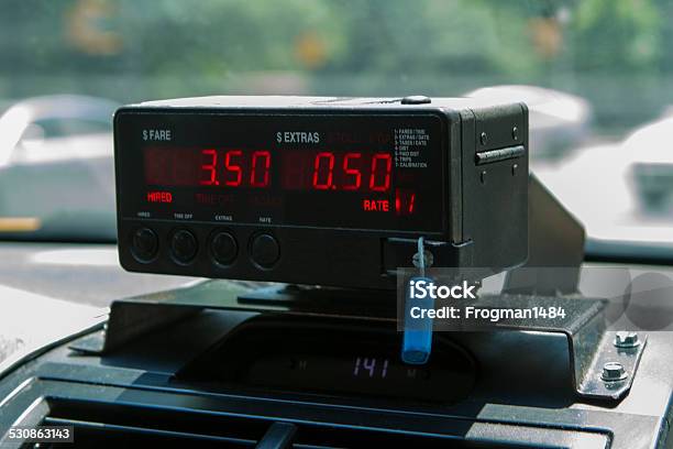 Taxi Meters Stock Photo - Download Image Now - Meter - Instrument of Measurement, Taxi, 2015