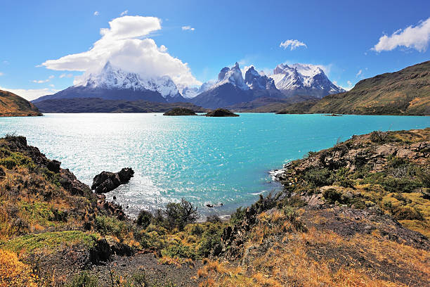 istock Majestic rocks Los Kuernos are covered with glaciers 530864621