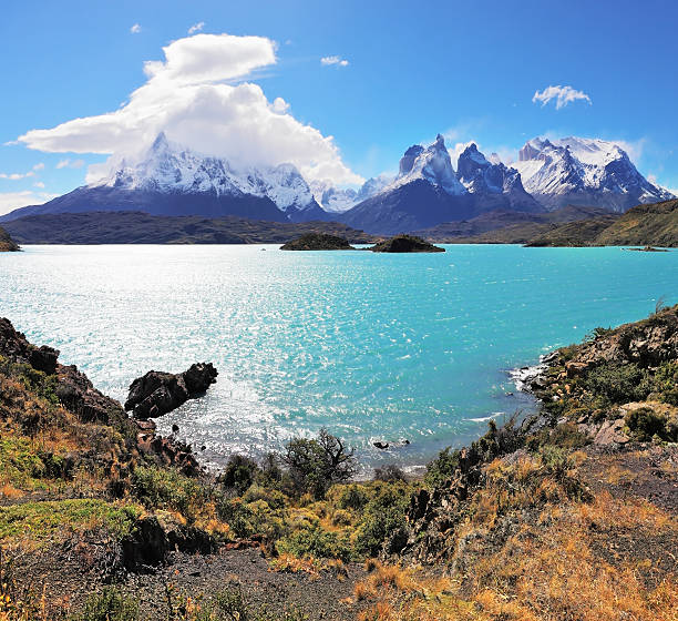 istock Majestic rocks Los Kuernos are covered with glaciers 530864625