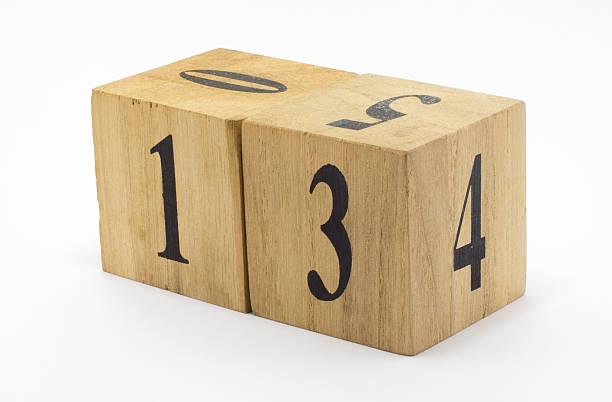 istock Cubic Wood Style Date Calendar 530867211