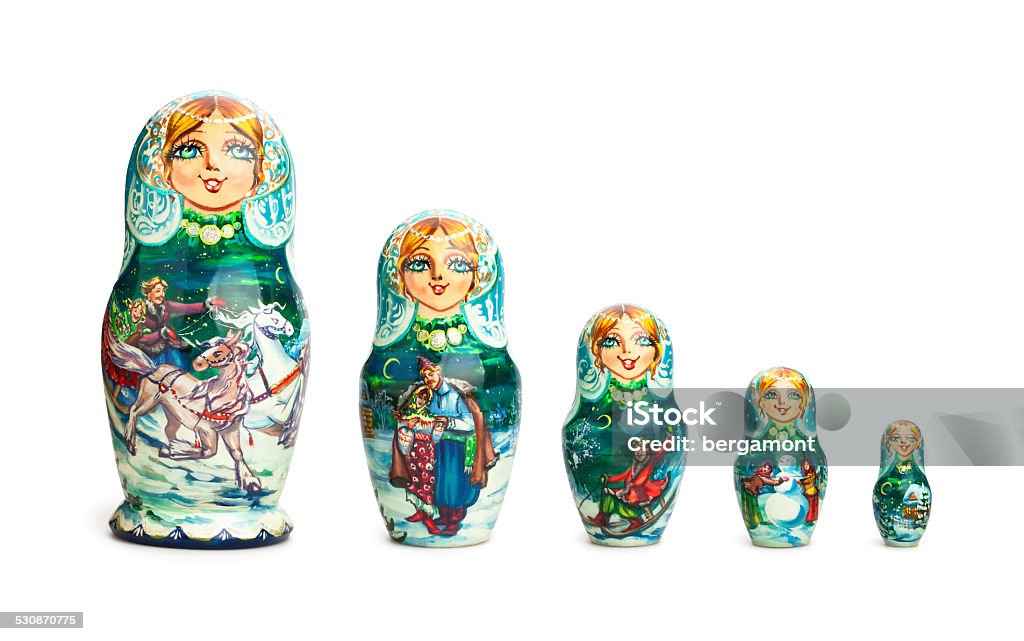 russian doll russian doll isolated Russian Nesting Doll Stock Photo