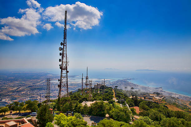 erice - trapani sicily erice sky fotografías e imágenes de stock