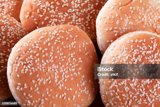 Sesame Seed Buns Stock Photo - Download Image Now - Sesame Seed Bun, Baked, Bread