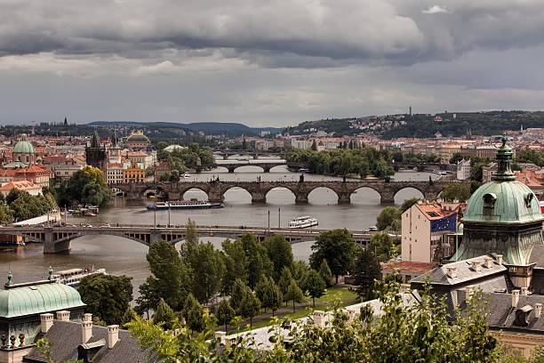 istock Vltava and bridges in Prague, Czech Republic 530877497