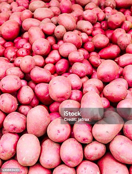 Red Potatoes On Display Stock Photo - Download Image Now - Agriculture, Collection, Crop - Plant