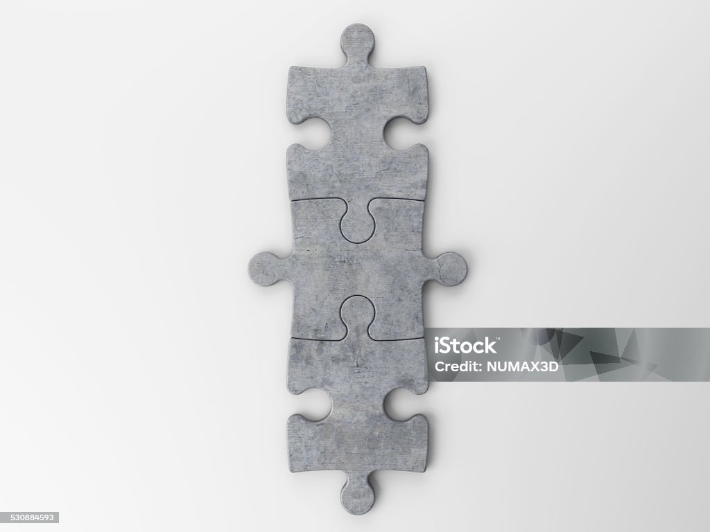 puzzle pieces to place your concepts. With clipping path Cut Out Stock Photo