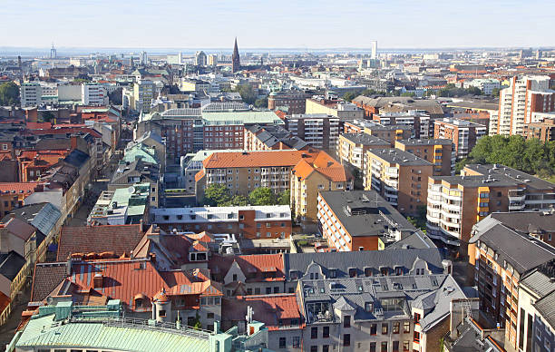 istock Panoramic aerial view of Malmo, Sweden 530885117