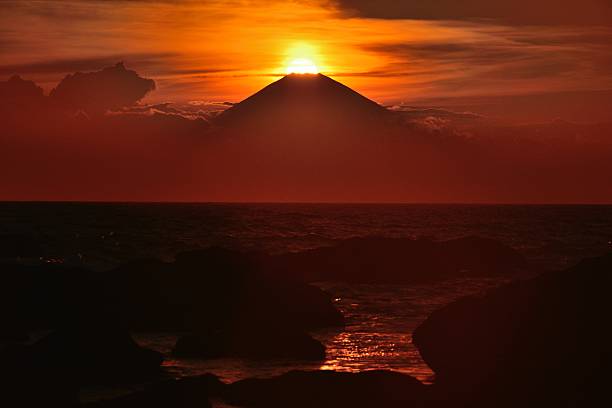 istock Mt Fuji and Sunset 530888201