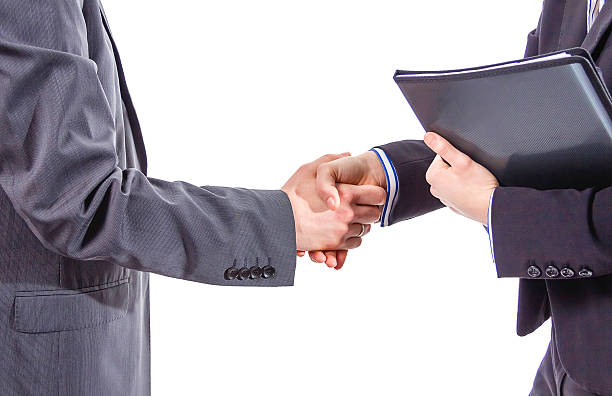 istock Business handshake for a closing deal 530900219