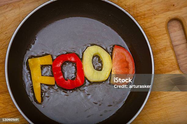 Food Word Written With Letters Formed From Vegetables Stock Photo - Download Image Now