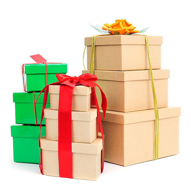 istock gift boxes of different colors and sizes 530903351