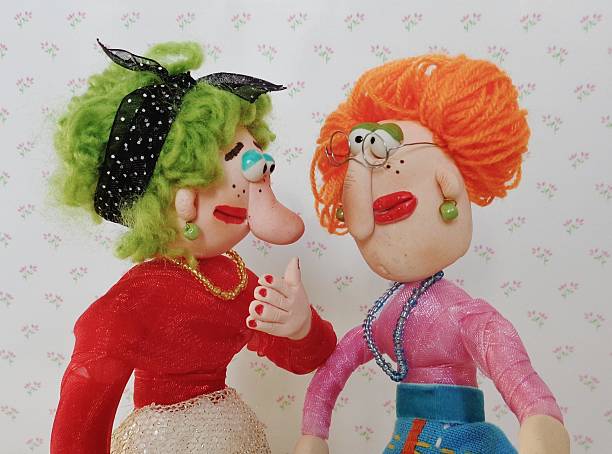 Cold porcelain clay sculpted puppets