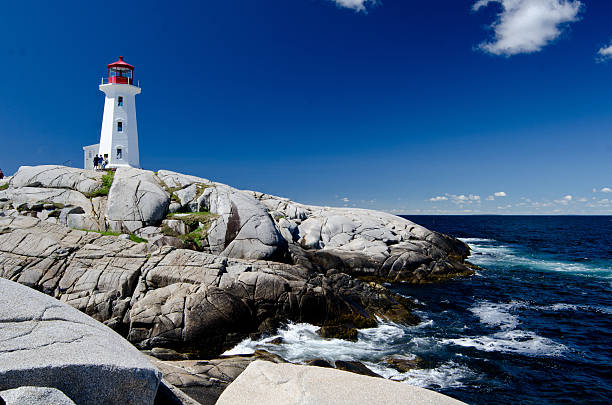 istock peggys cove lighthouse in Nova Scotia 530904709