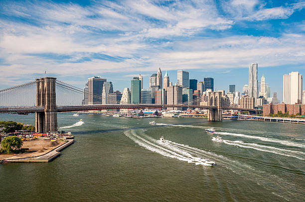 istock Brooklyn Bridge and downtown Manhattan 530905327