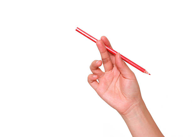 istock color pencil on hand 530906523