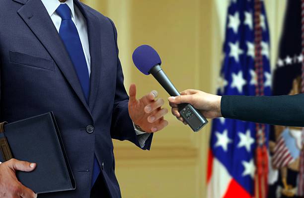 istock Exclusive Press Interview with a Politician 530913979