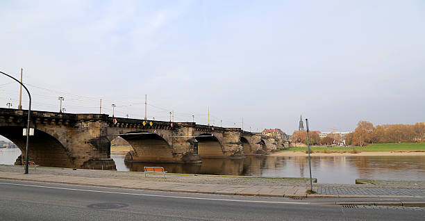 istock view of bridge over Elbe river in Dresden, Germany 530914737
