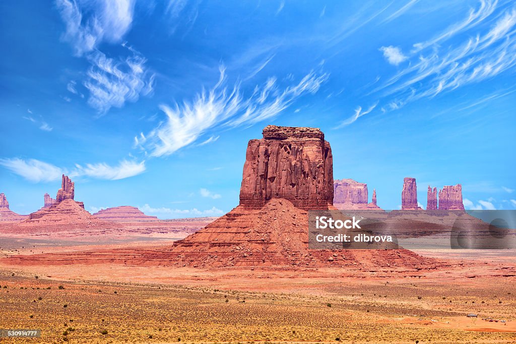 Monument Valley Merrick Butte at Monument Valley, Arizona-Utah, USA Arizona Stock Photo