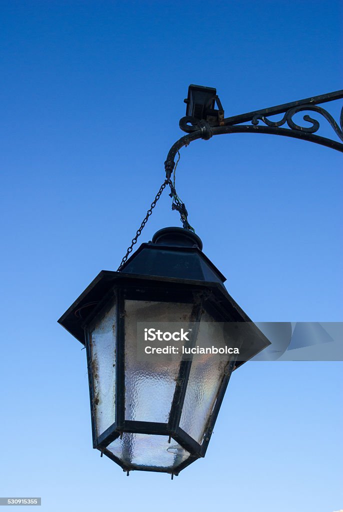 Wall Mounted Street Lamp Vintage street light lamp Antique Stock Photo