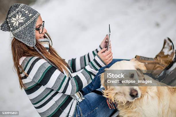 Woman With Digital Tablet Stock Photo - Download Image Now - 20-24 Years, 2015, Adult