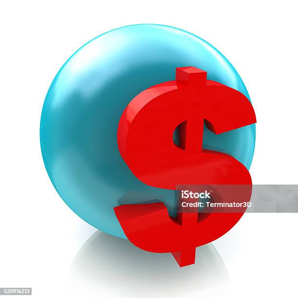 Dollar Sign Stock Photo - Download Image Now - Blue, Bright, Business