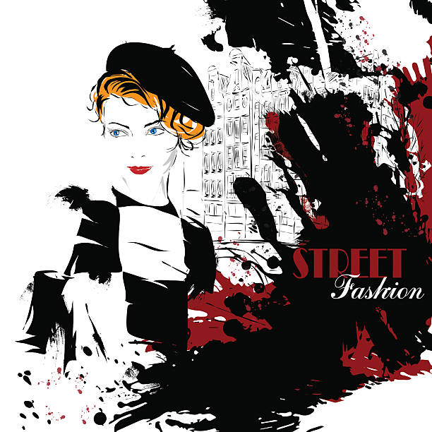 istock Fashion girl in sketch-style. 530916339