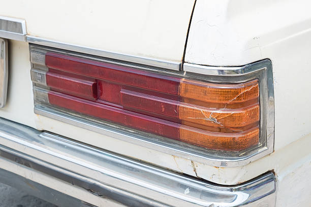 istock Back light of vintage car. 530917880