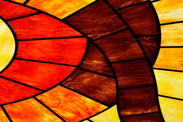 stained glass window in dome. circular dome of a mosque