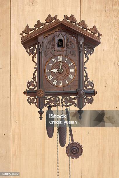 Antique Cuckoo Clock Stock Photo - Download Image Now - Art And Craft, Backgrounds, Bird