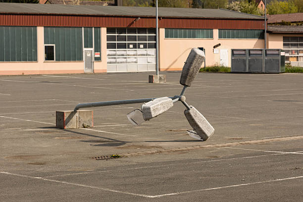 istock Damaged street latern 530925602