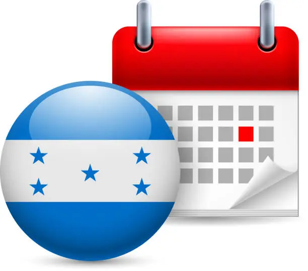 Vector illustration of Icon of National Day in Honduras