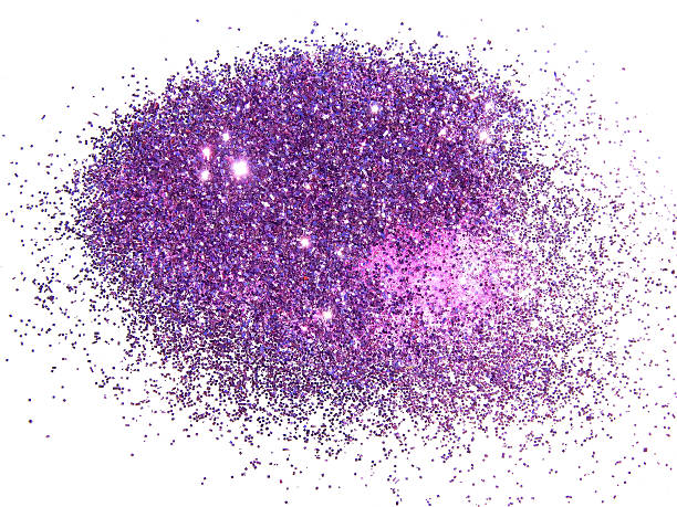 istock Purple glitter sparkle on white background with place for text 530927832