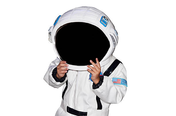 istock Little astronaut on white background 530928931