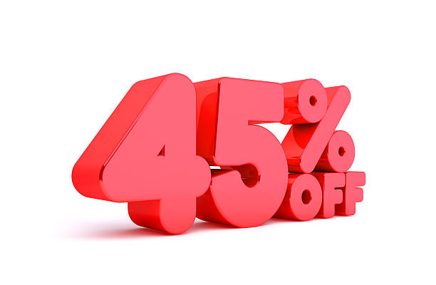 istock 45% Off 3D Render Red Word Isolated in White Background 530928949