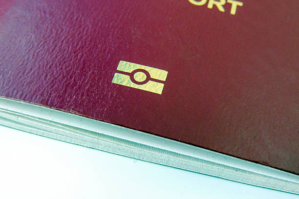 istock Biometric, e-passport or digital passport symbol 530929656
