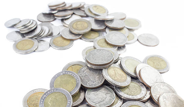 istock Silver coins of Thailand 530929777