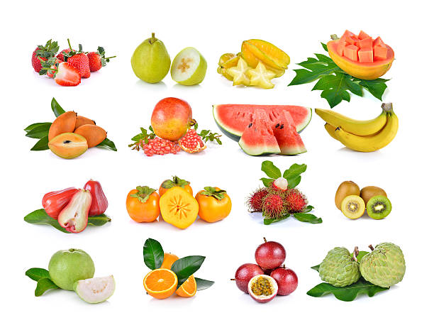 istock callection of fruits on white background 530930838