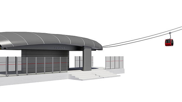 istock Illustration of Cableway Station 530931022