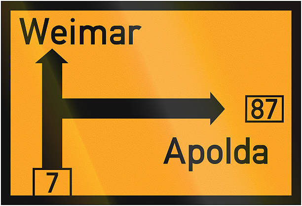 istock Direction Sign To Weimar And Apolda 1937 530931293
